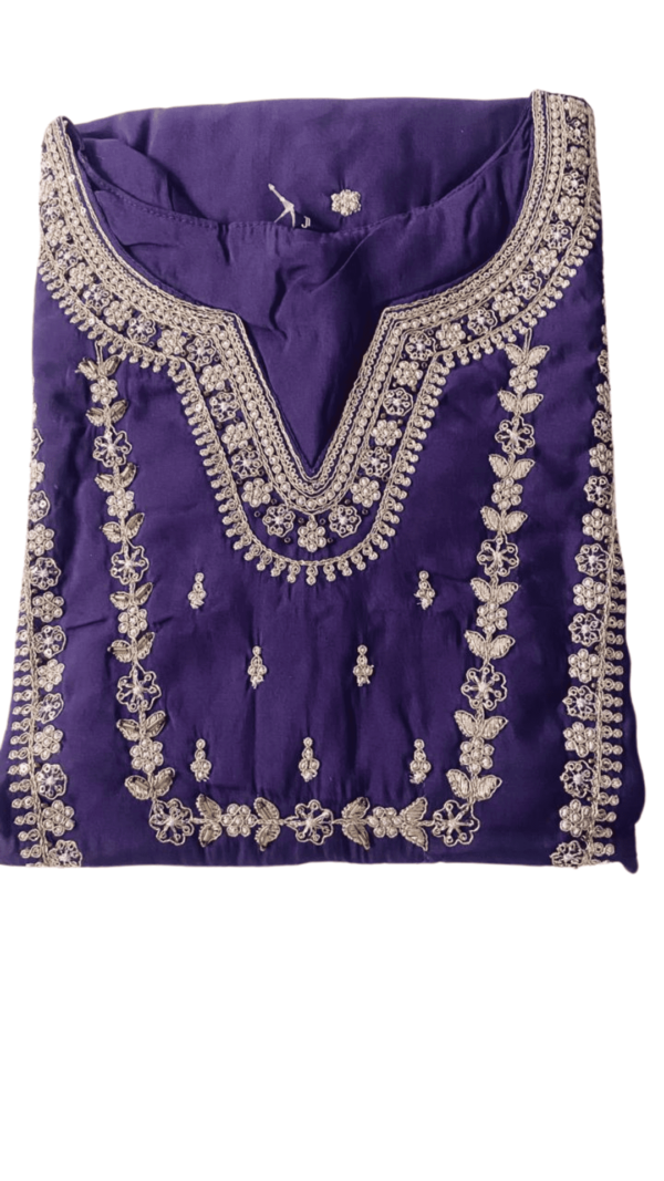 Roman Silk 3 Pcs Straight Kurthy - Image 3