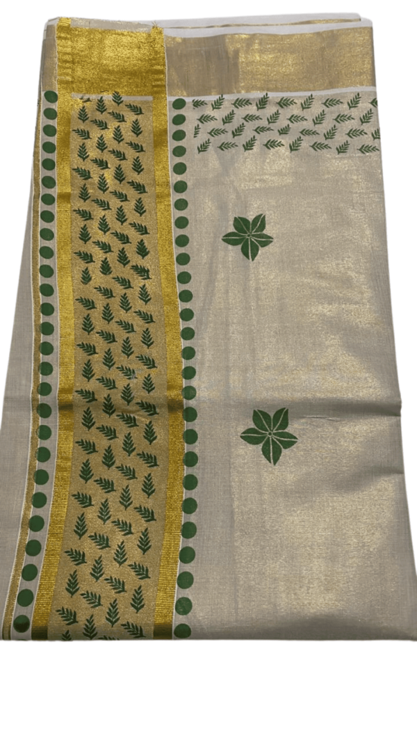 Tissue silk settu Saree - Image 2