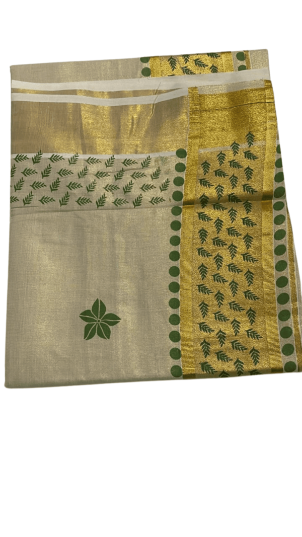 Tissue silk settu Saree - Image 3