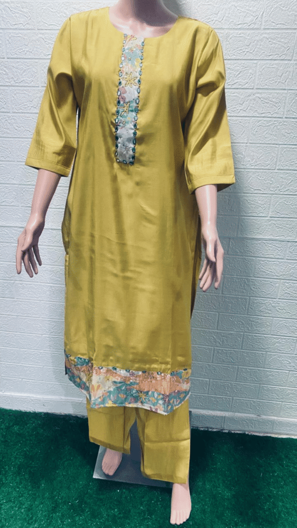 3 Pcs Set Slub Silk - Image 2