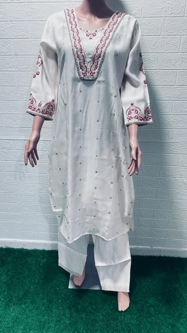 3 Pcs Set Slub Silk - Image 3