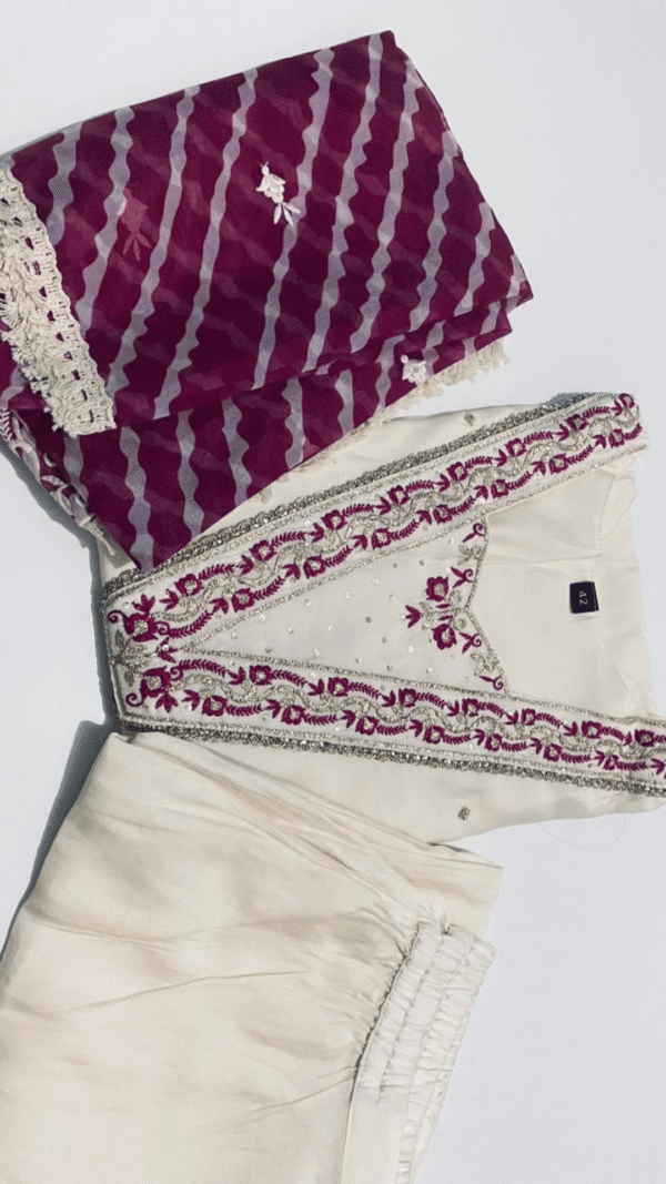 3 Pcs Set Slub Silk - Image 4